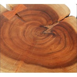 Sofabordsst, metal og massiv akacietr, 2 stk.