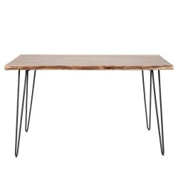 Spisebord i massiv akacietr med naturkant