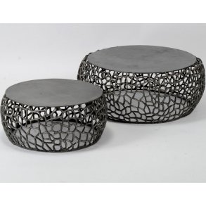 Sofabordss�t, sort nikkel.