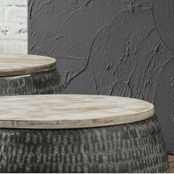 Sofabordsst, metal og tr.