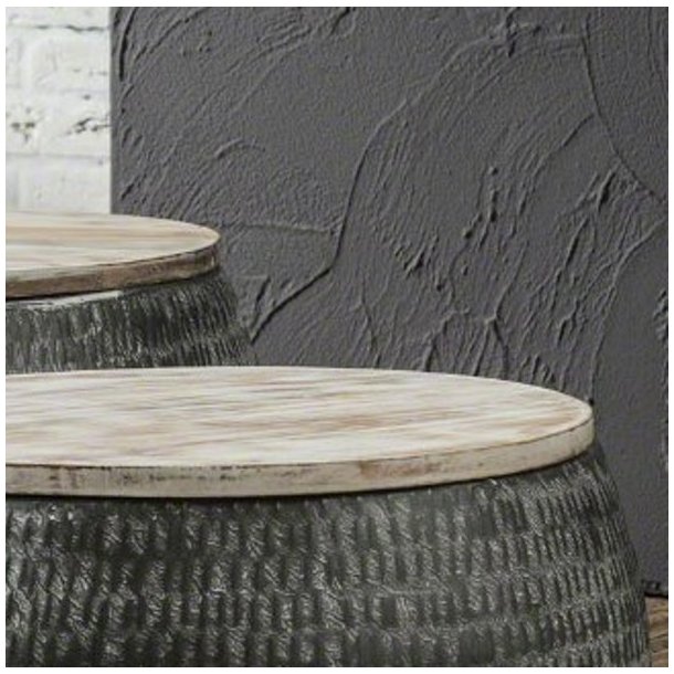 Sofabordsst, metal og tr.