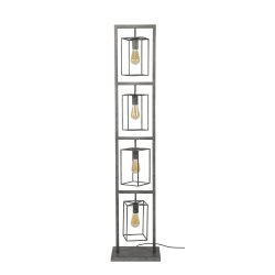 Gulvlampe, kubistisk lampe, trn design,  160 cm.