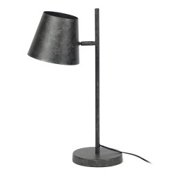 Bordlampe i sort metal