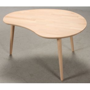 Sofabord i massiv b�g, paletform 89 x 66 cm., h�jde 50 cm.