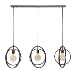 Loftslampe - Rund loftslampe i sort metal med dreje funktion