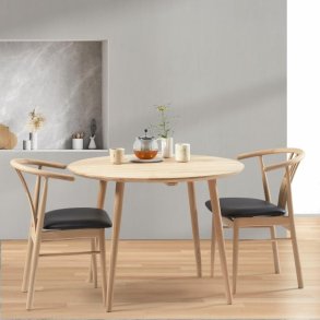 Spisebord, massiv eg,  100 cm