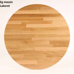 Sofabord i massiv eg, drbeform 89 x 66 cm., hjde 50 cm.